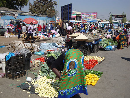 Le marché de Lusaka Le marché de Lusaka