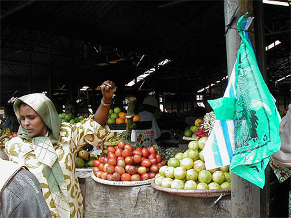 Au marché à Kigali