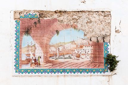 Alger - Casbah - Faïence peinte, le port