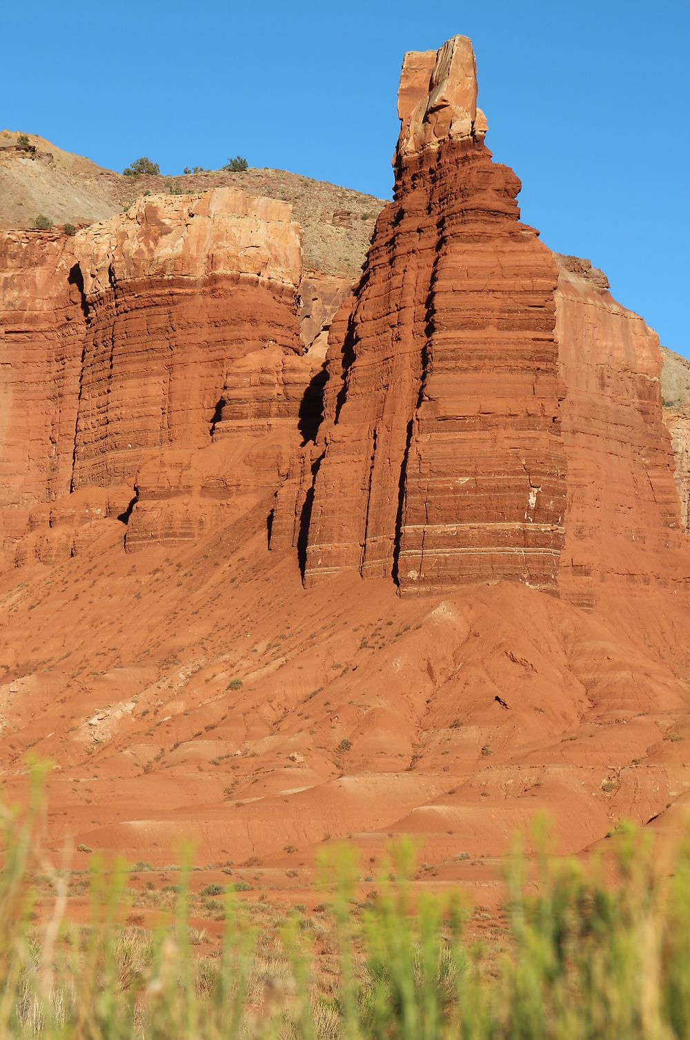 "Chimney Rock" au coucher du soleil