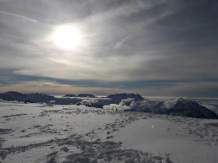 Ciel voilé à L'Alpe d'Huez