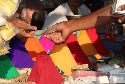 Poudre de couleurs pour la fête de Holi
