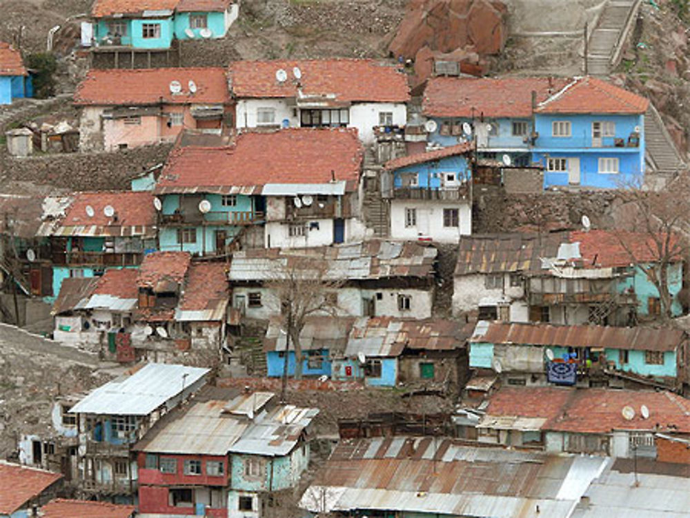 Maisons des quartiers pauvres autour de la citadelle