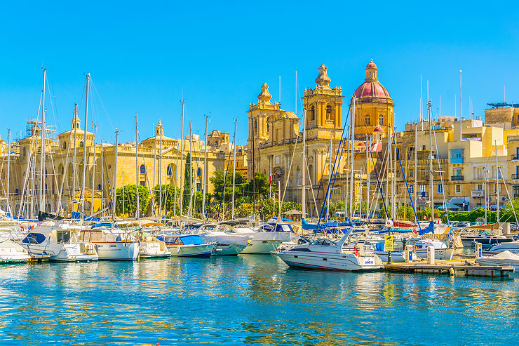 Les Trois Cités, dans le port de Malte