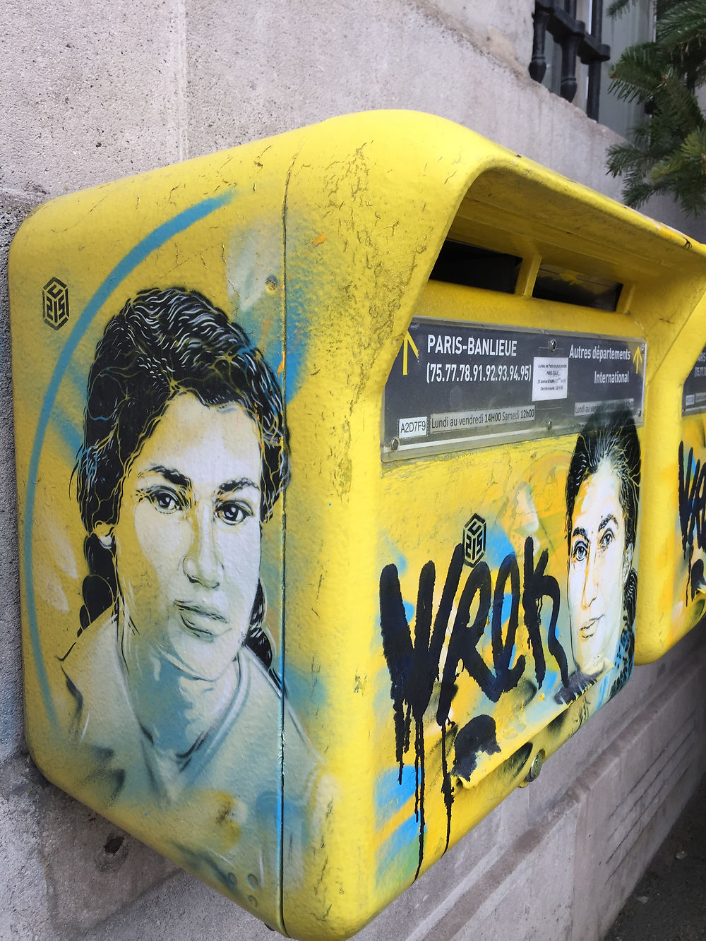 Street art C215, Simone Veil 