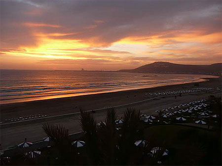Coucher de soleil sur Agadir Coucher de soleil sur Agadir
