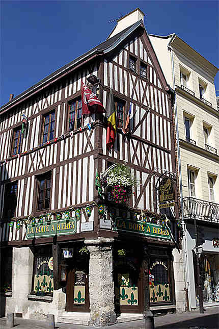 Maison à pans de bois, rue Cauchoise, Rouen