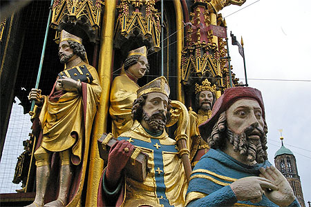 Détail de la Schöner Brunnen Détail de la Schöner Brunnen