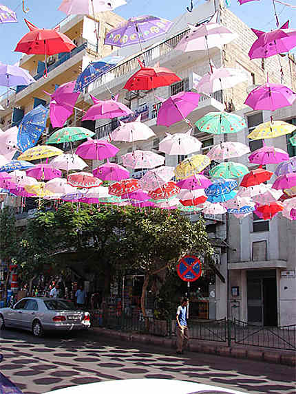Aqaba, rue des parapluies