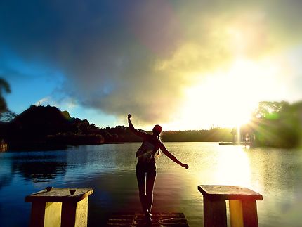 Marcher sur l'eau, Grand Bassin de Curepipe