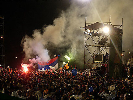 La foule au festival de Guca en août 2007