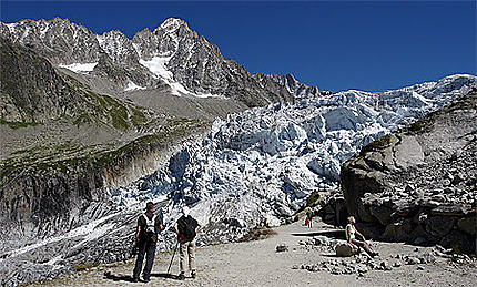 Front du glacier d'Argentière, Massif du Mont-Blanc