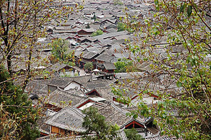 Vues sur les toits de Lijiang
