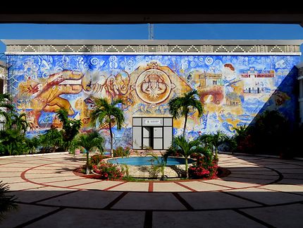 Fresque au Palace municipal de Playa del Carmen