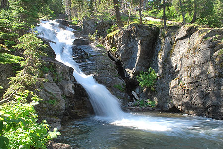 Twin falls, glacier national park Twin falls, glacier national park
