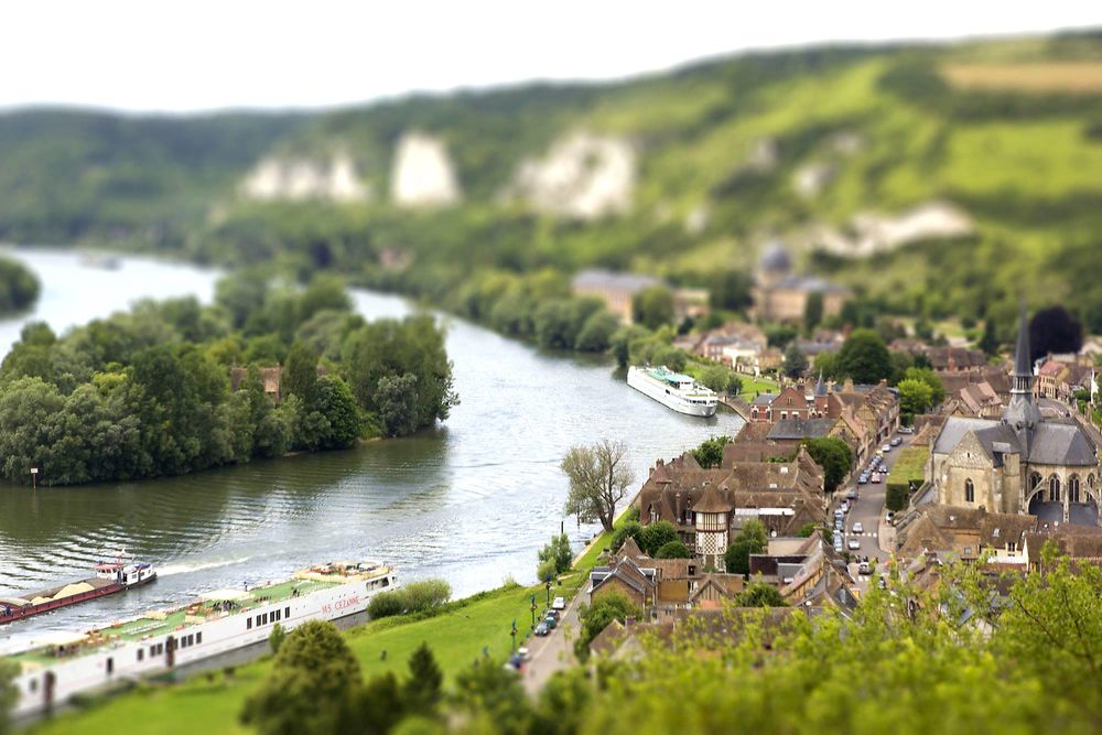 Vue des Andelys depuis le Château Gaillard