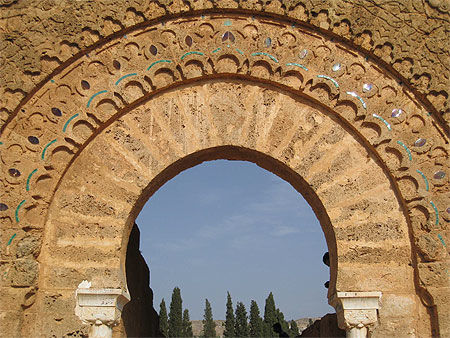 Tlemcen - Mansourah - Minaret - Détail