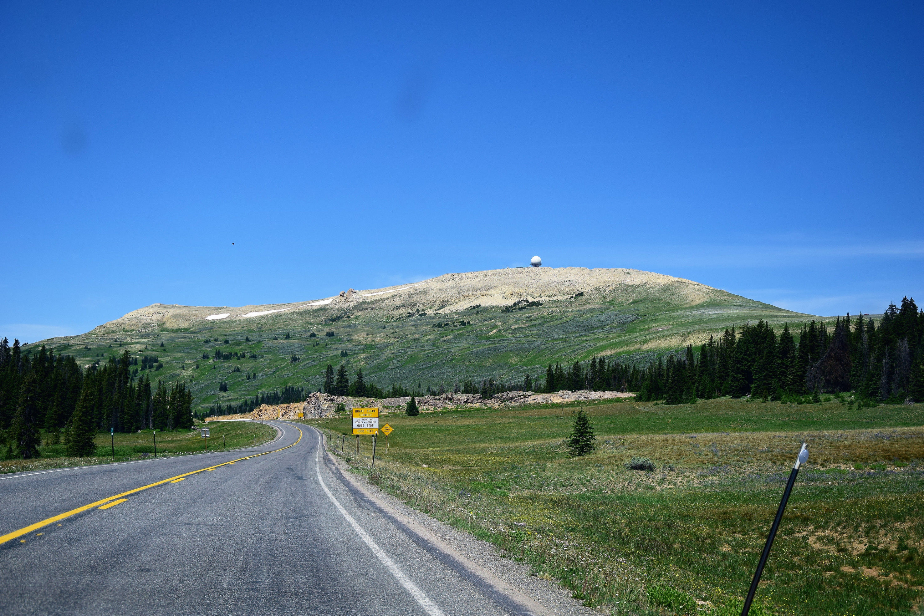 Route dans Bighorn National Forest