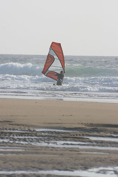 Une plage pour les sports nautiques