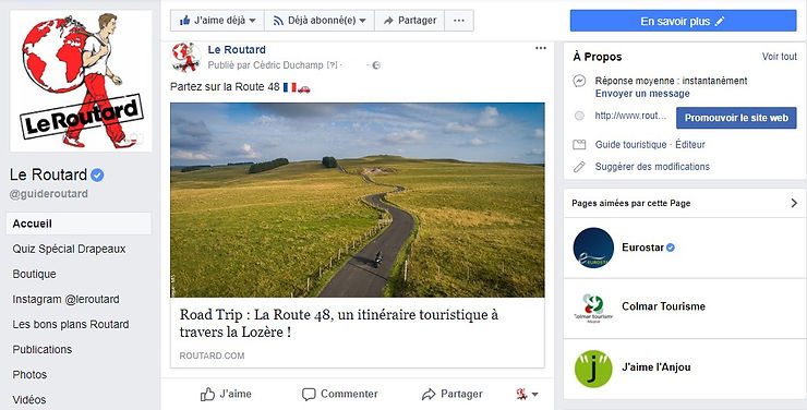 Facebook - Pourquoi vous voyez moins d'articles du Routard sur votre fil Facebook