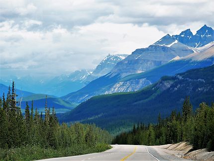 Icefields parkway, route des glaciers, Rocheuses