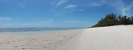 Les longues plages désertes de Tiwi beach