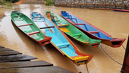 Bateaux sur le Mekong
