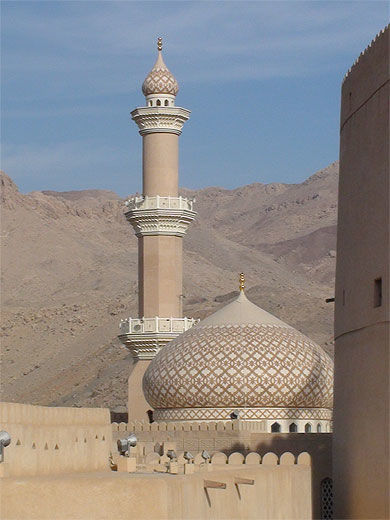 Mosquée de Nizwa vue du fort