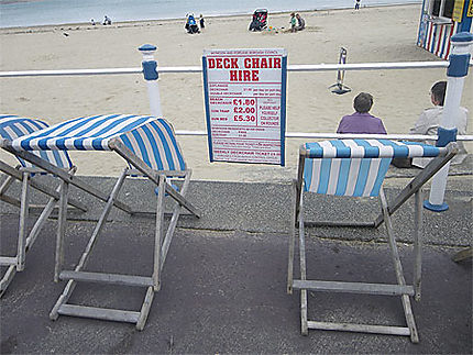 Deck chairs for hire