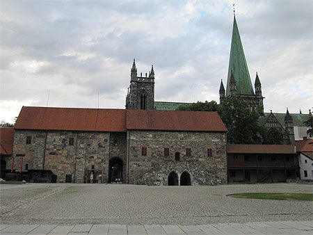 Le palais de l'Archevêché de Trondheim