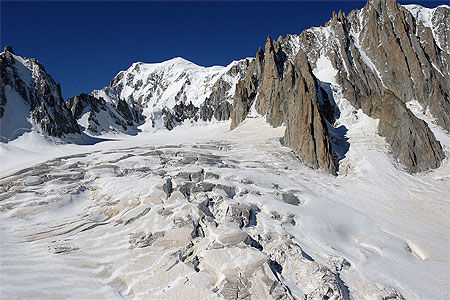 Le glacier du Géant, Massif du Mont-Blanc