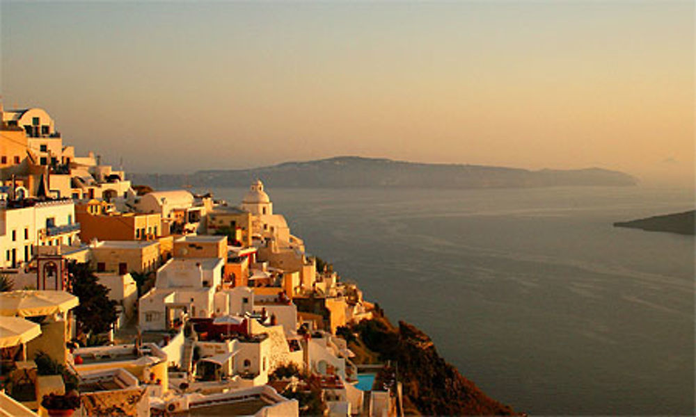 Coucher de soleil sur Santorin