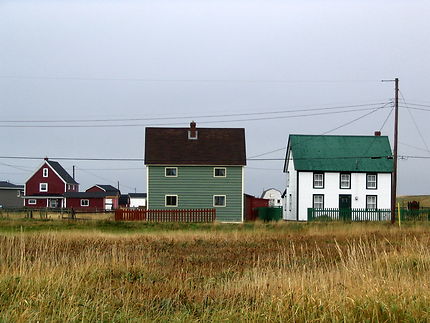 Maisons près du phare de Bonavista