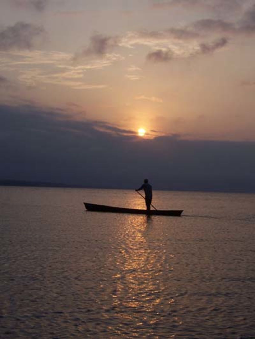 Pêcheur au crépuscule