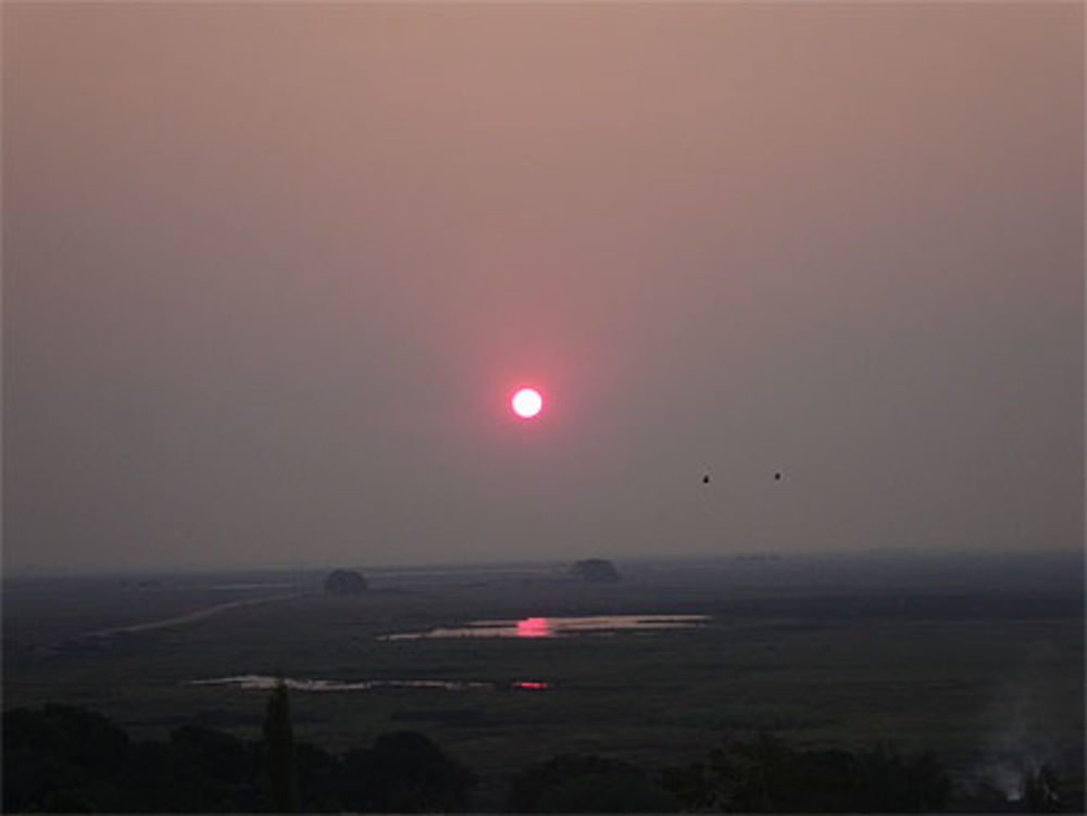 Coucher de soleil sur la plaine Barotse