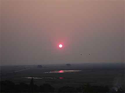 Coucher de soleil sur la plaine Barotse