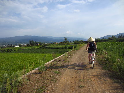 Vélo dans la campagne chinoise