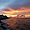 Puesta de sol sobre el Malecon