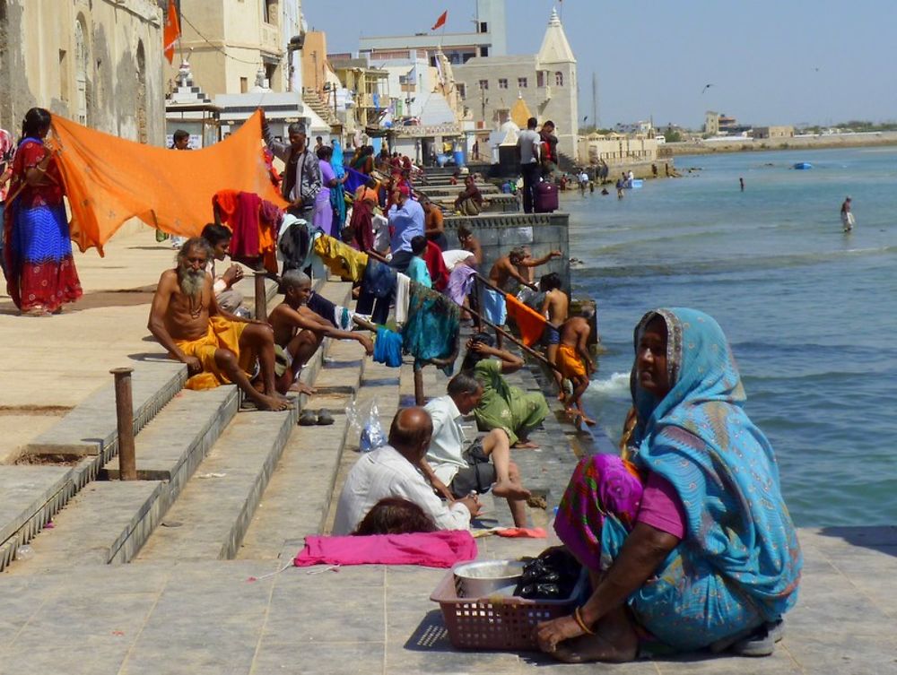 Les ghats de Dwarka