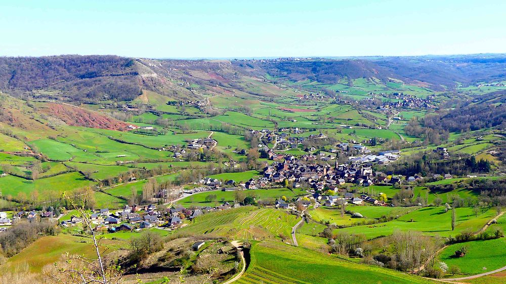 Vue sur Clairvaux d'Aveyron