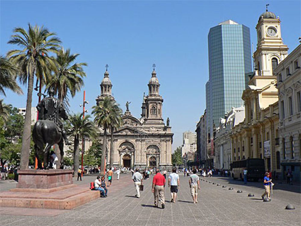 Santiago, Plaza de Armas