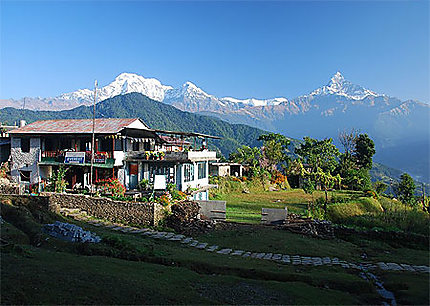 Lodge dans la montagne