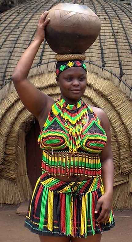 femme des tribus d'Afrique du Sud