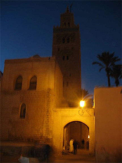 Tombée de la nuit sur Marrakech