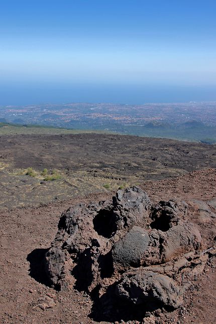 Roche volcanique de l'Etna