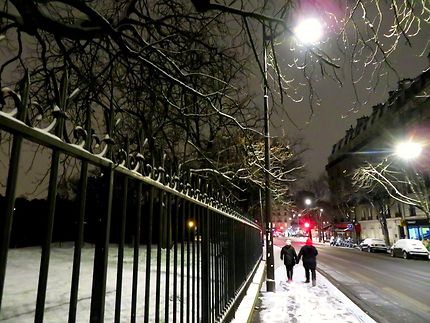 Paris en hiver (rue Manin)