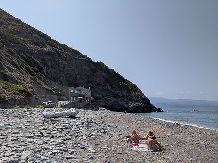 Plage aux tons gris