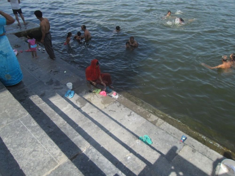 Bains dans les ghats