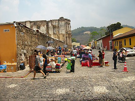 Un marché à Antigua