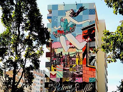 Street art fresque (Faile) 